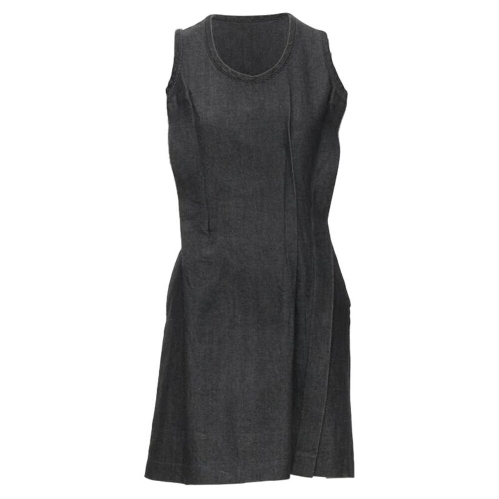 Comme des Garcons washed denim pinched seam dress